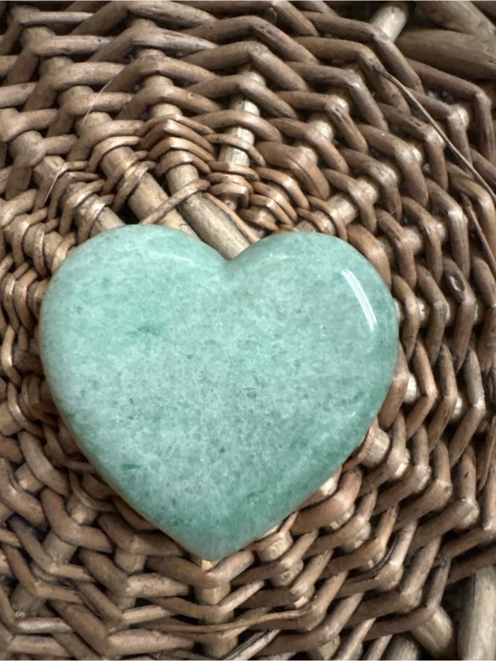Heart-Shaped Aventurine Palmstone